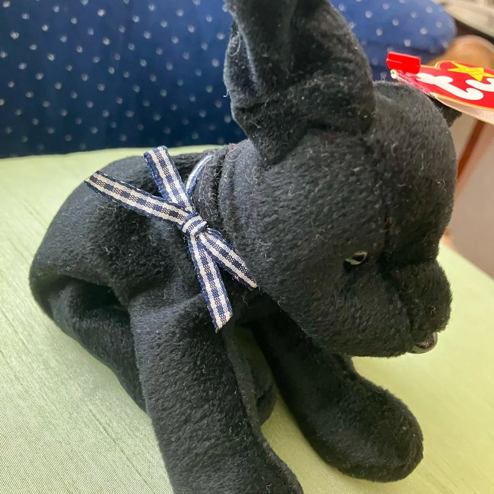 98 Ty Luke Black Lab Beanie Baby Dog Tush Tag 99 - Picture 13 of 14